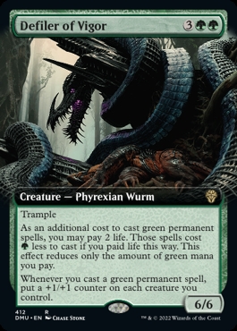 Defiler of Vigor Dominaria United Bordless